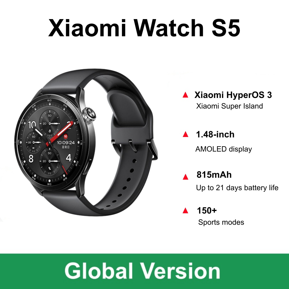 Timex Watches Smartwatch - Versi Global Xiaomi Watch S5 Smartwatch