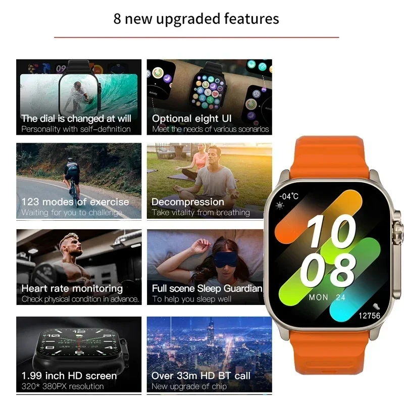 Jam Tangan Baru T10 Ultra Smar - Smartwatch Watches Price ulasan dan harga