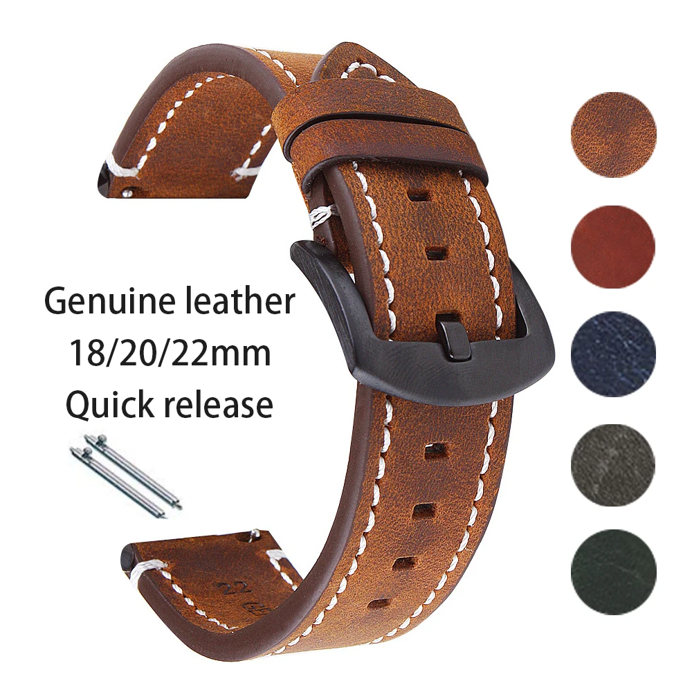 Tali jam kulit asli Retro untu - Watches Rolex Smartwatch ulasan dan harga