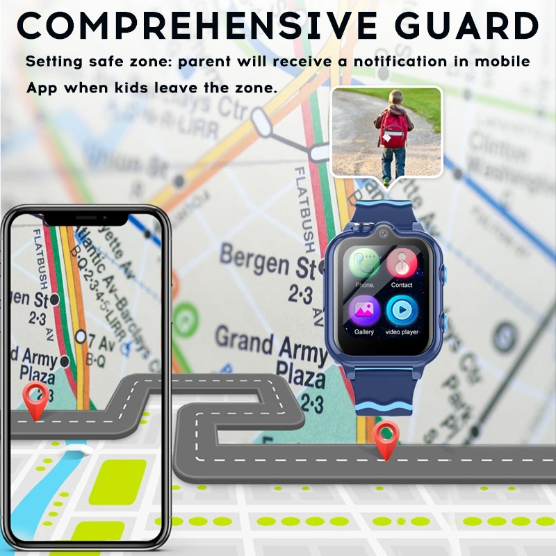 Jam Tangan Pintar Anak Yoateo  - Smartwatch Watches For Kids With Gps ulasan dan harga