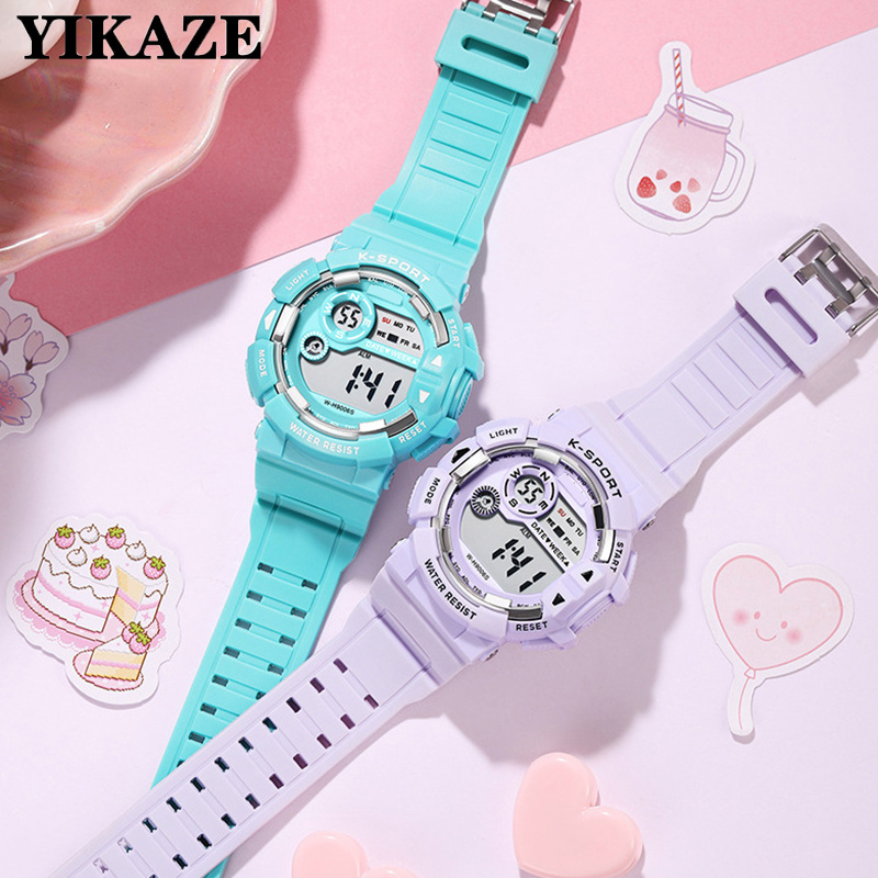 YIKAZE jam tangan Alarm anak,  - Smartwatch Digital Watches For Kid Girl ulasan dan harga