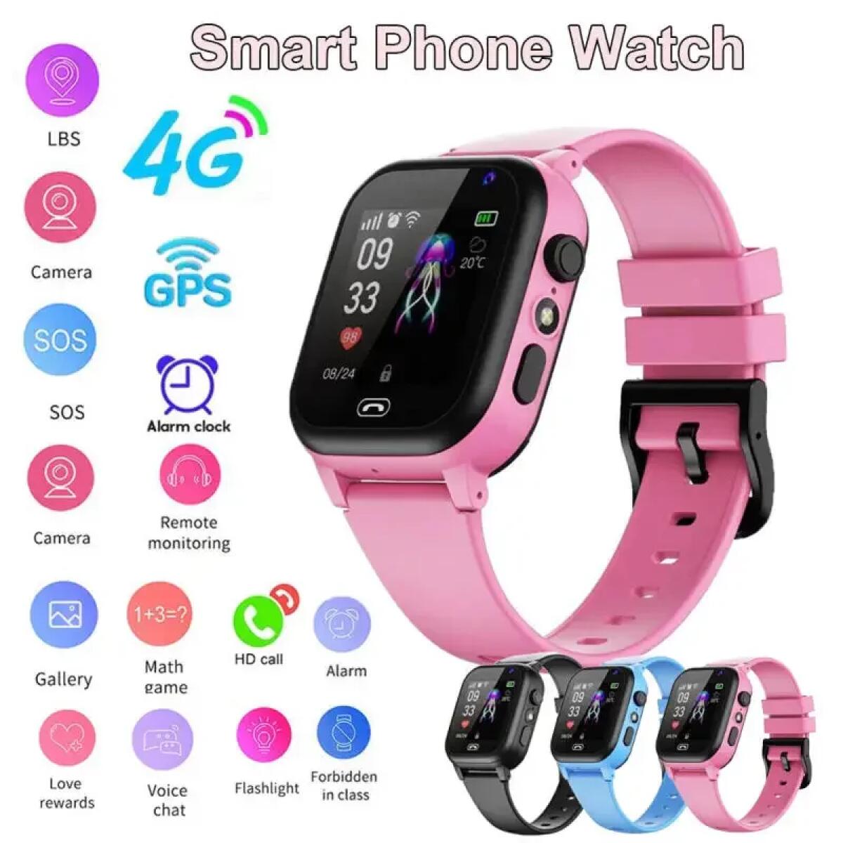 Jam Tangan Pintar Anak 4G Mult - Smartwatch Watches For Kids With Gps ulasan dan harga