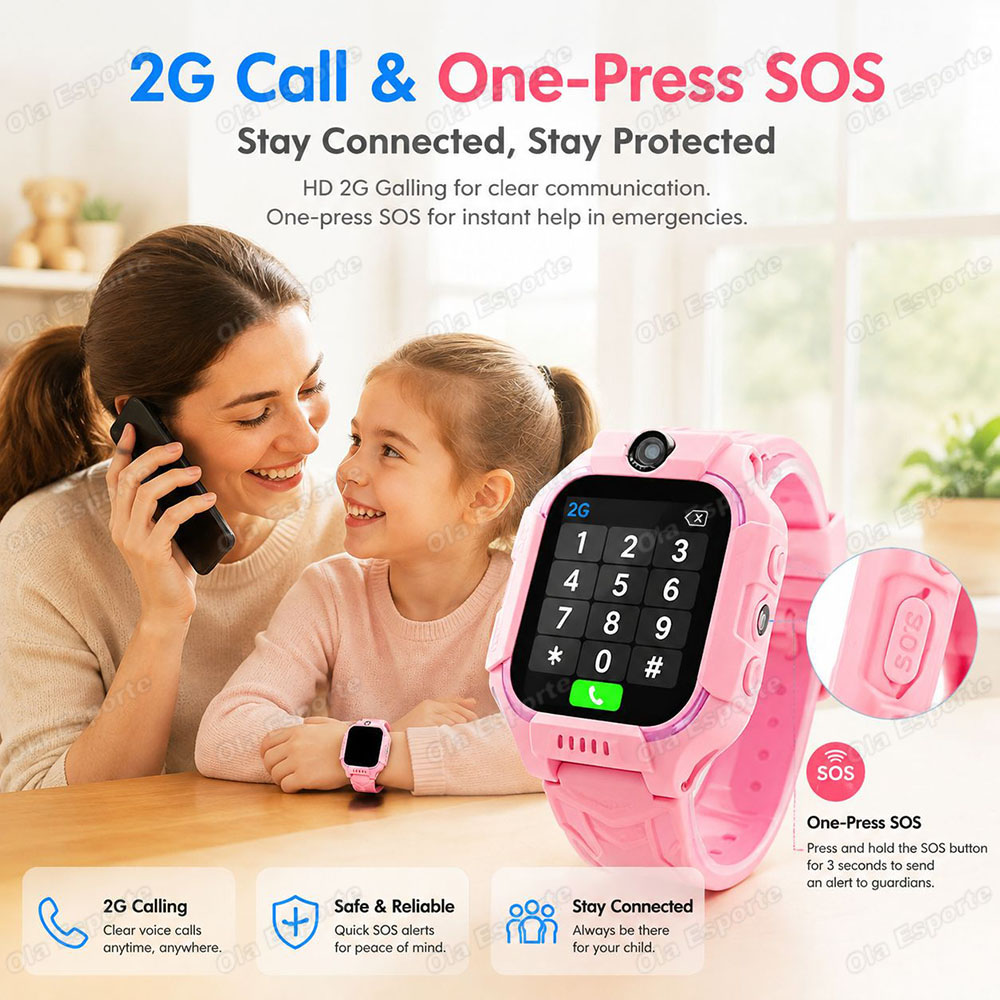 2027 Jam Tangan Pintar Anak 2G - Smartwatch Watches For Kids With Gps ulasan dan harga