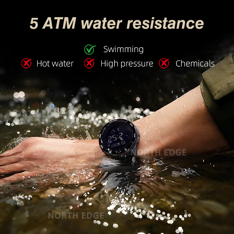 NORTH EDGE 2025 TERRAX Jam Tan - Altimeter Compass Watch ulasan dan harga