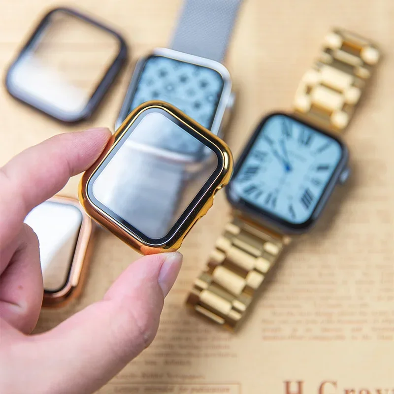 Kaca + casing untuk Apple Watc - Smartwatch Watches Price ulasan dan harga